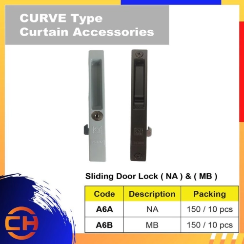 SLIDING DOOR LOCK (NA) and (MB)