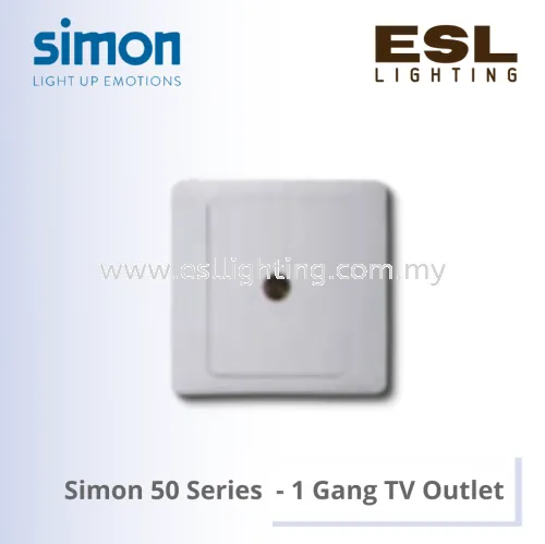 SIMON 50 SERIES TV Outlets 1 Gang TV Outlet - 55111