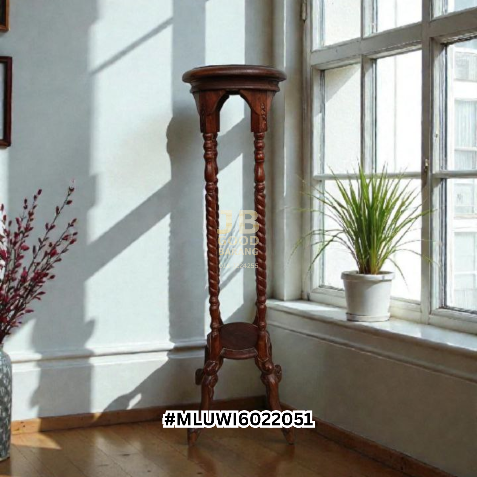 [SOLD] Good Quality Solid Teak Wood Flower / Pot Stand | Natural Elegance for Greenery