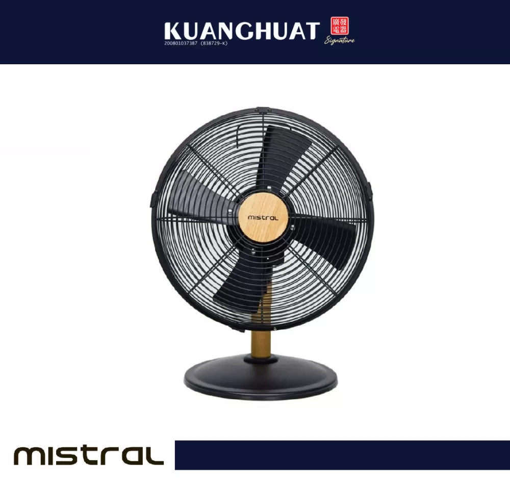 MISTRAL 12" Wooden Table Fan MTF1215M