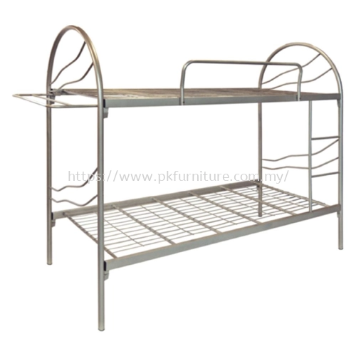 Hostel Furniture - MDB-1N-32  - Double Decker Metal Bed Frame (32mm)