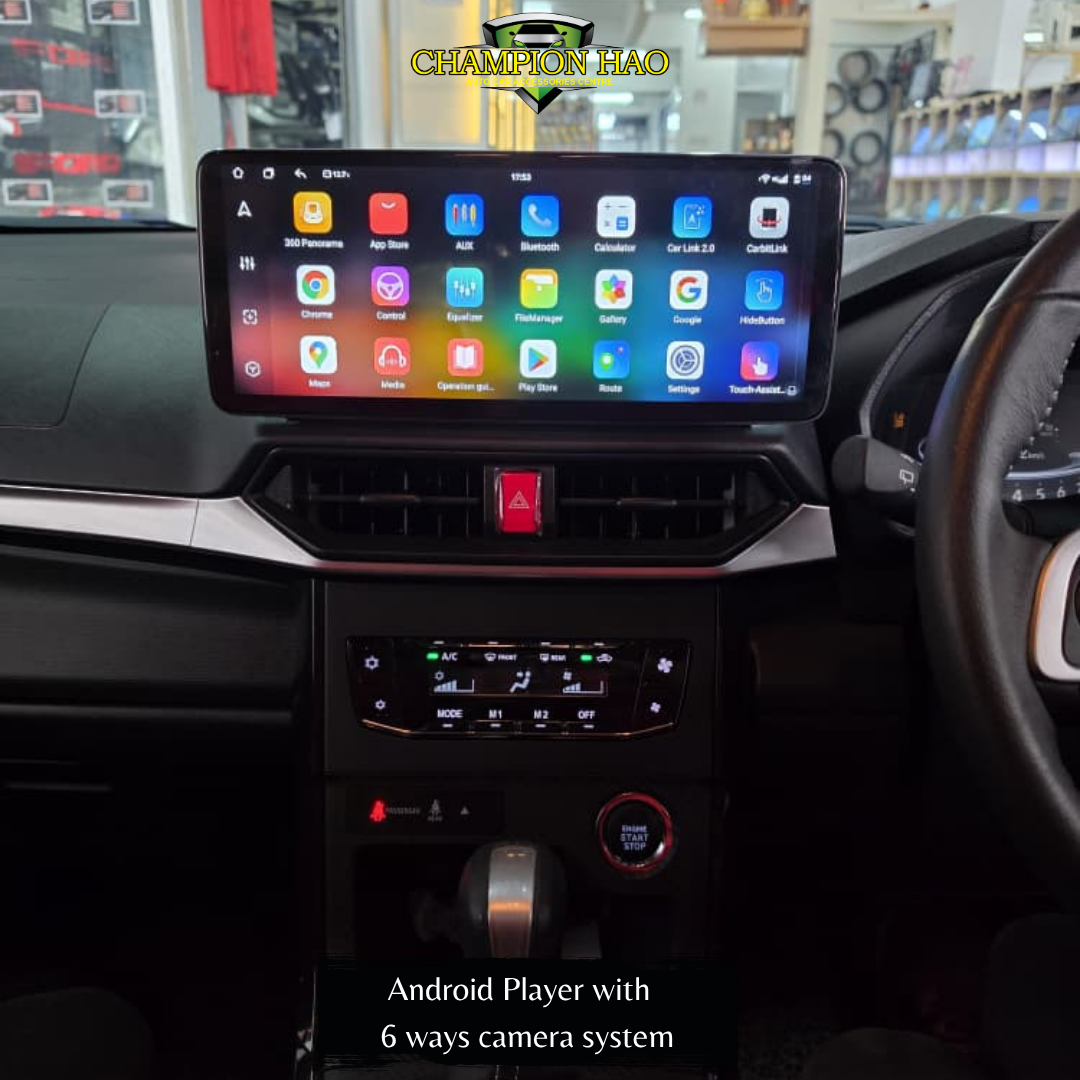 Alza 12.8'' android player with 360 camera system