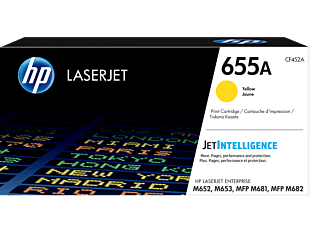HP 655A Yellow Original LaserJet Toner Cartridge CF452A