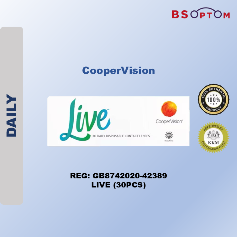 Cooper Vision Live Silicone Hydrogel Daily Contact Lenses (30pcs)