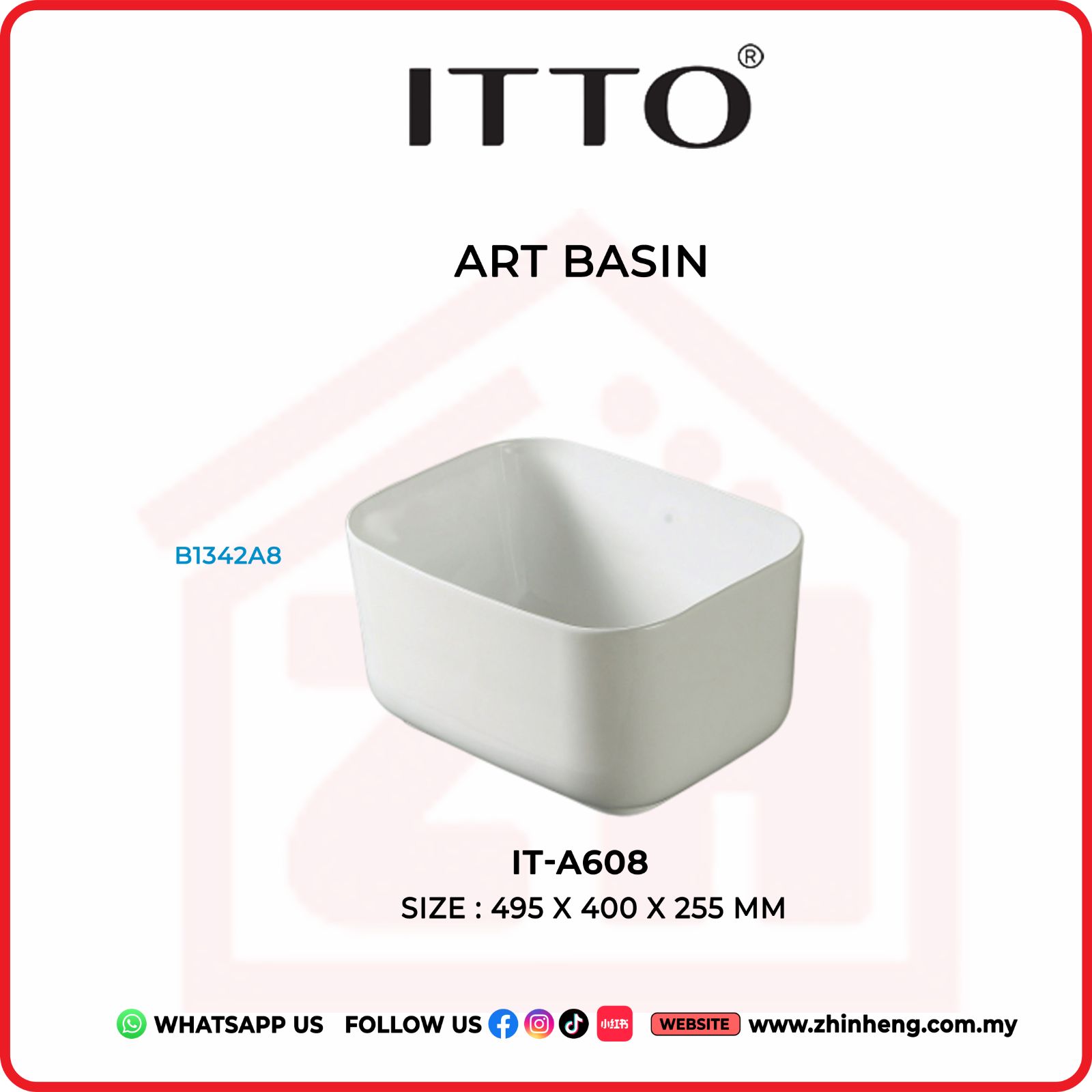 ITTO ART BASIN IT-A608