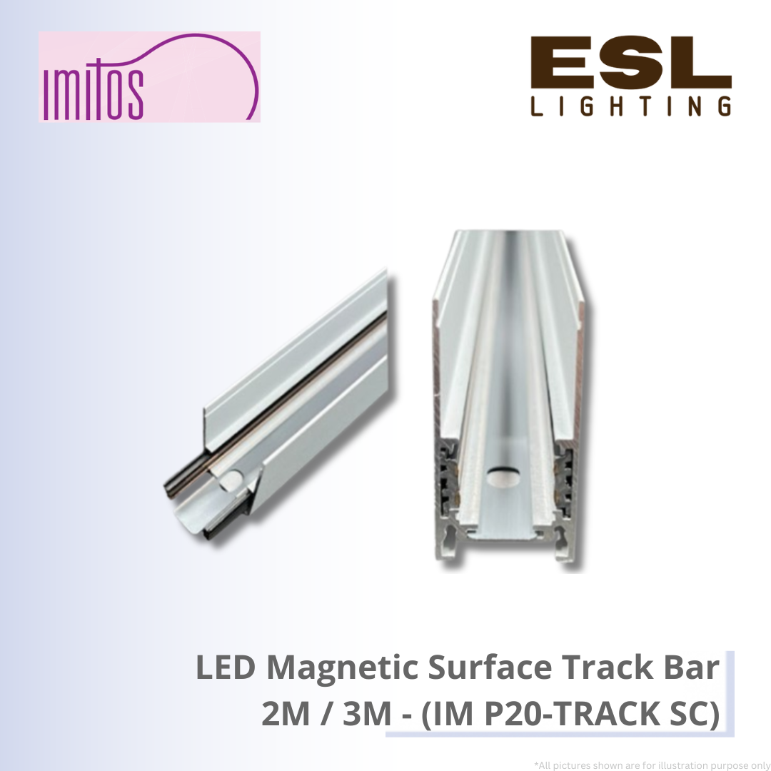 IMITOS LED Magnetic Surface Track Bar 2M / 3M - IM P20-TRACK SC