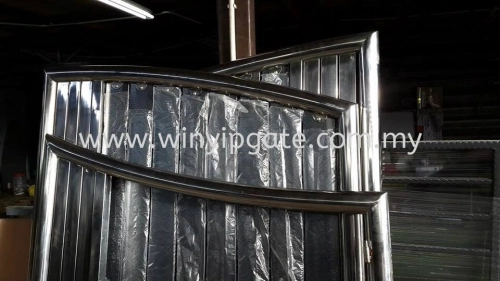 STAINLESS STEEL FOLDING GATE & FULLY ALUMINUM PLATE