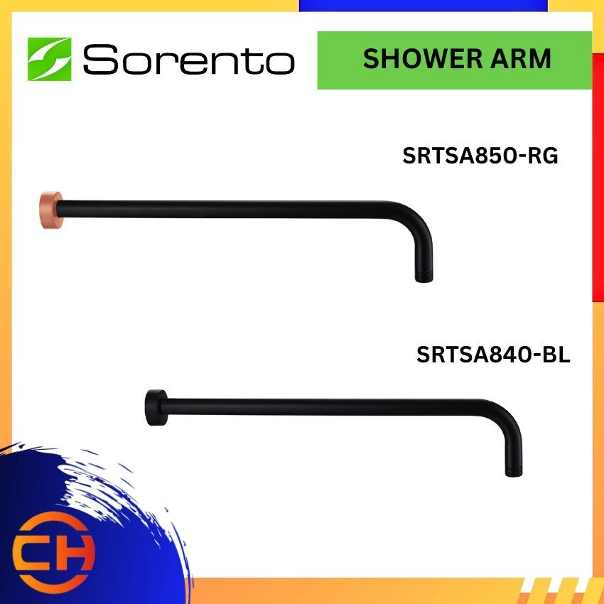 SORENTO BATHROOM SHOWER & BIDET 304 Stainless Steel SRTSA850-RG / SRTSA840-BL SHOWER ARM ( Matt Black , Rose Gold + Matt Black )