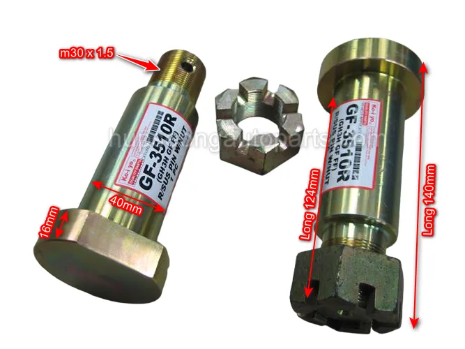 GH3H GF FF RIGHT SUSPENSION PIN WITH NUT (GF-3510R)