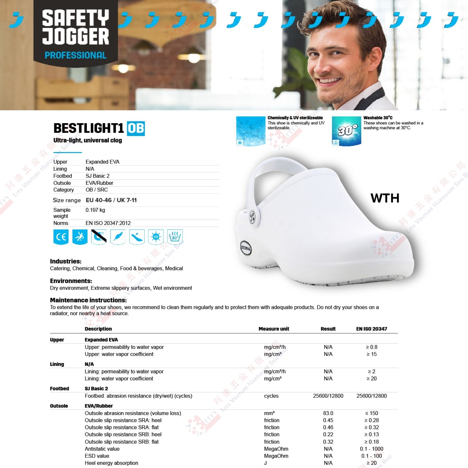 SAFETY JOGGER BRAND SAFETY SHOE - WHT