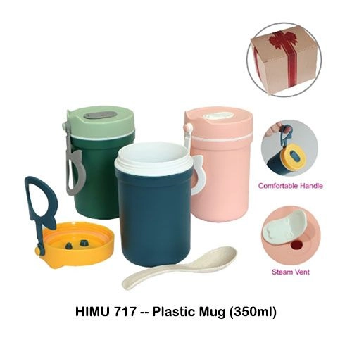 HIMU717 -- Plastic Mug (350ml)