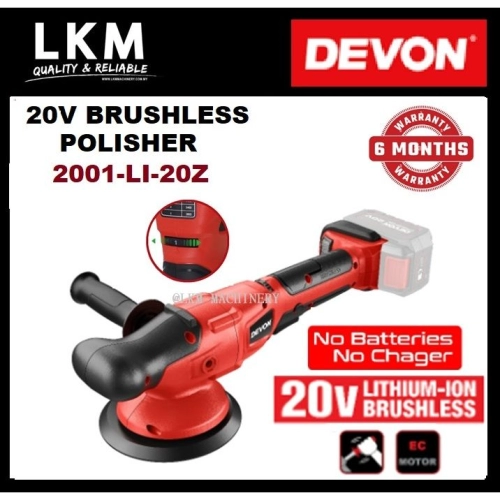 DEVON 2001-Li-20Z 20V Lithium-Ion Brushless Cordless Polisher [Bare Tool]