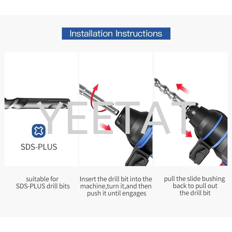 [ DONGCHENG ] DCZC22 CORDLESS BRUSHLESS ROTARY HAMMER DRILL 20V