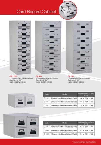 Card Record Cabinet