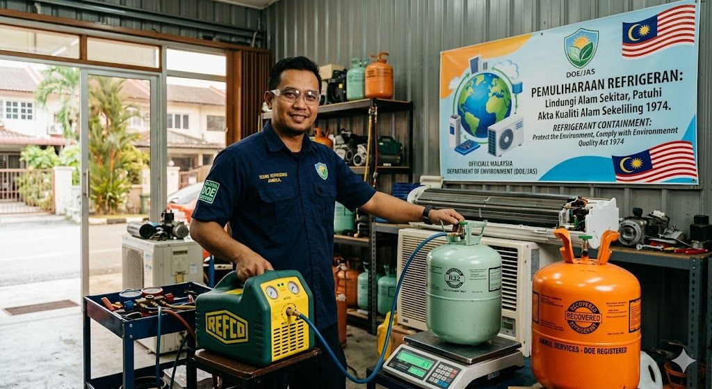 refrigerant recovery containment procedures Malaysia DOE