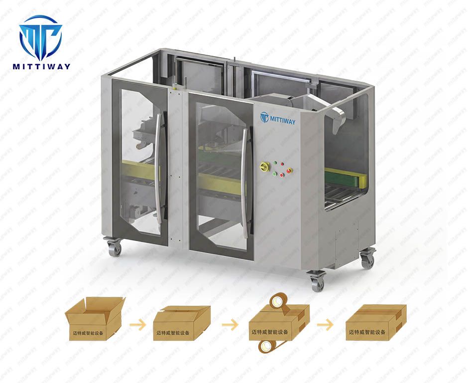 MTW-C50 Automatic carton flaps folding and sealing machine