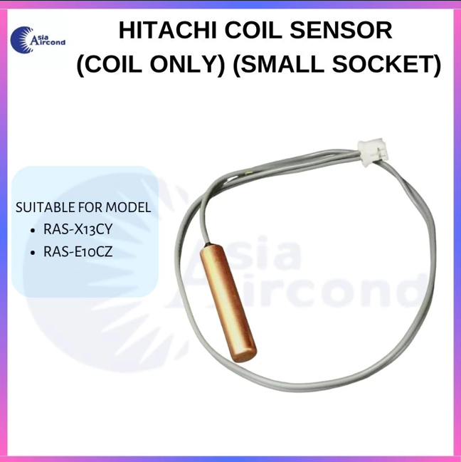 HITACHI AIRCOND INDOOR COIL SENSOR THERMISTOR COPPER HEAD (COIL ONLY) SMALL SOCKET FOR RAS-X13CY & RAS-E10CZ REPLACEMENT PART