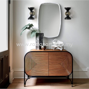 MARK. RATTAN WOODEN CABINET