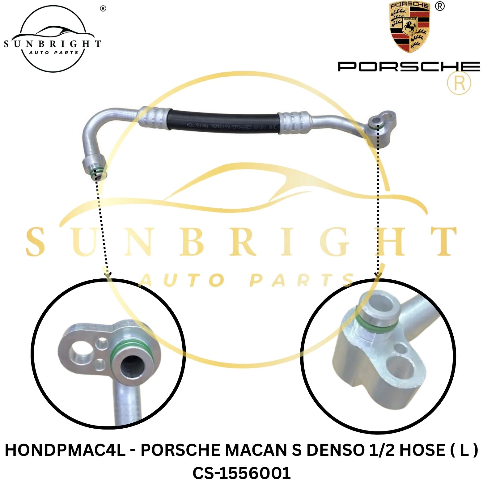 HONDPMAC4L - PORSCHE MACAN S DENSO 1/2 HOSE ( L ) CS-1556001