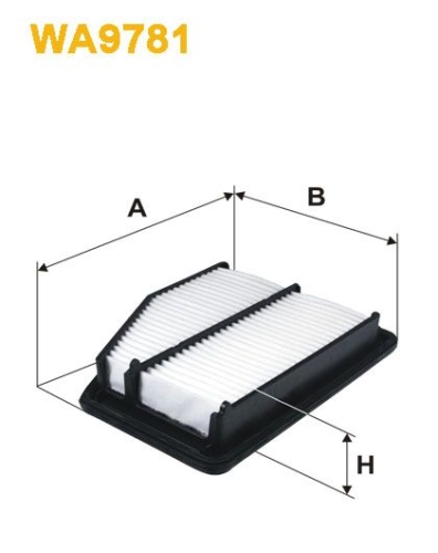 Original WIX Air Filter WA9781 - for HONDA Civic IX 1.6 i-VTEC