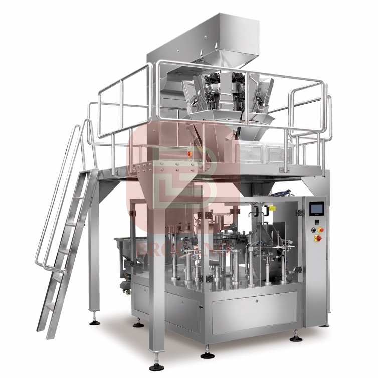 Rotary Packing Machine (Premade Pouch) With Multihead Weigher Machine ...