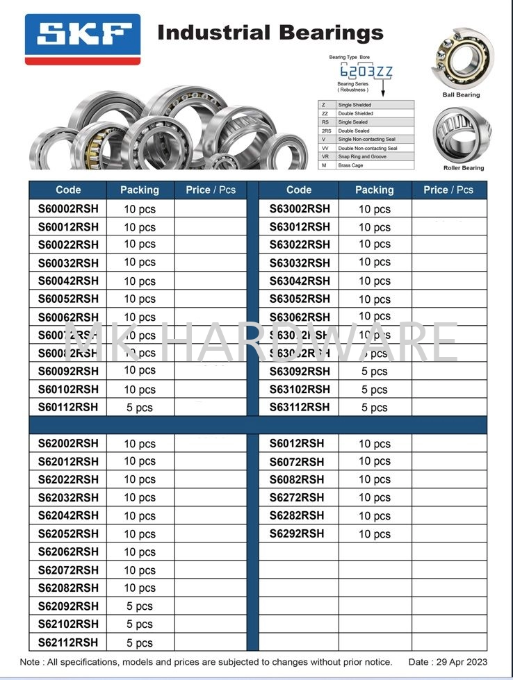 INDUSTRIAL BEARINGS