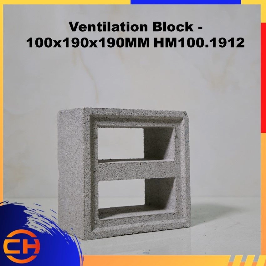 Ventilation Block - 100x190x190MM HM100.1912