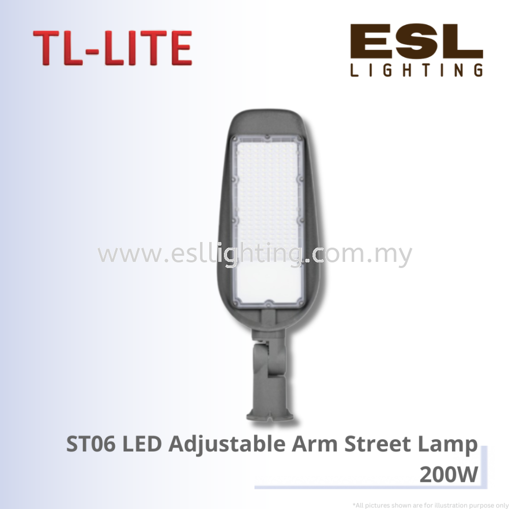 TL-LITE ST06 LED Adjustable Arm Street Lamp - 200W IP66