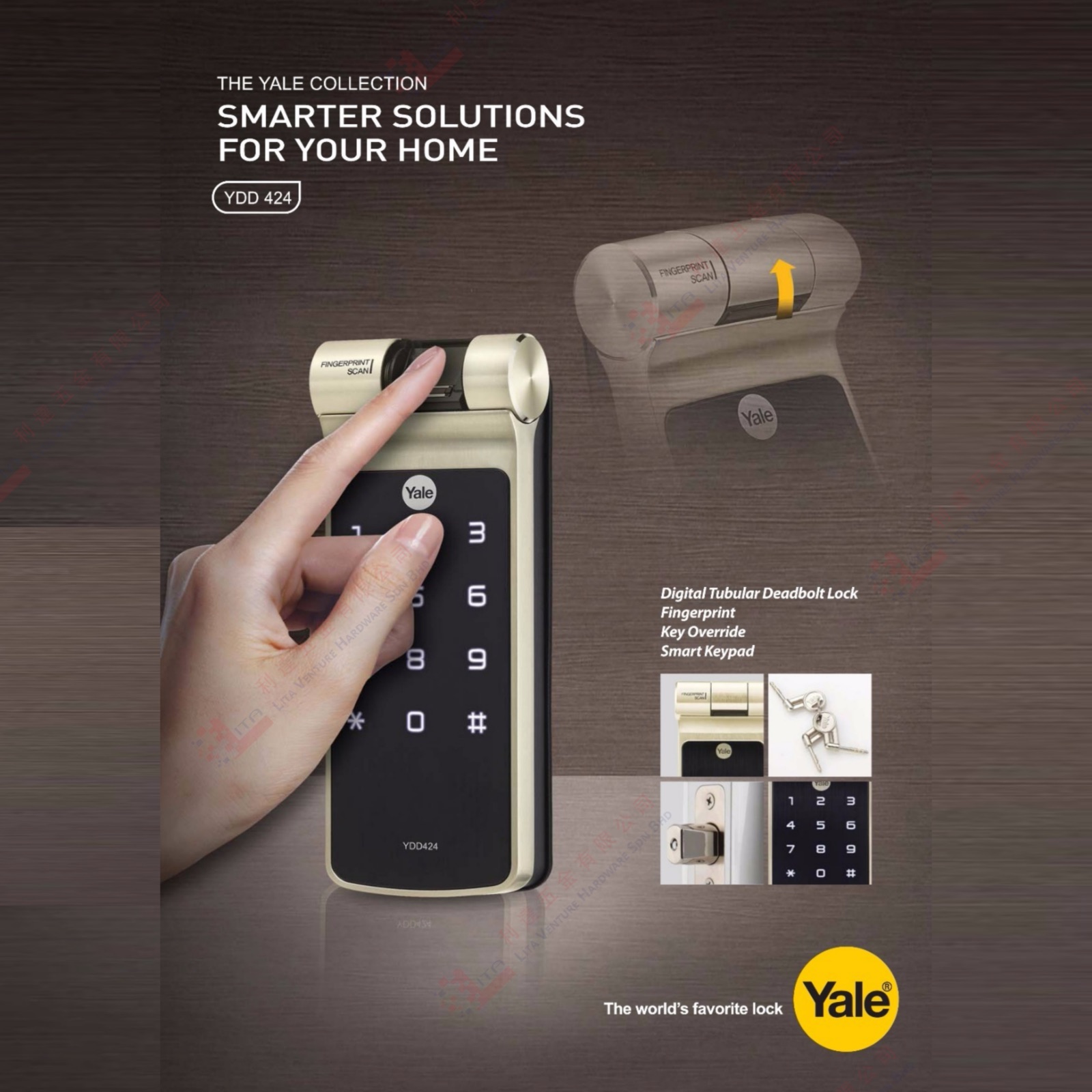 YALE BRAND DIGITAL SMART LOCK - YDD424