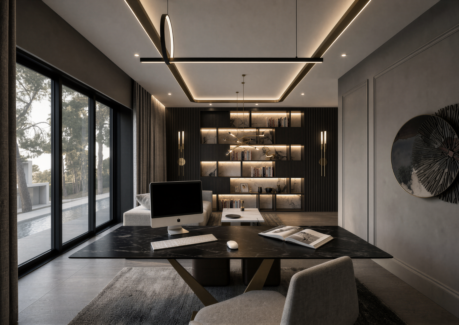 Study room - Isola Villa @ Bungalow | Interior Design in Selangor & KL Now