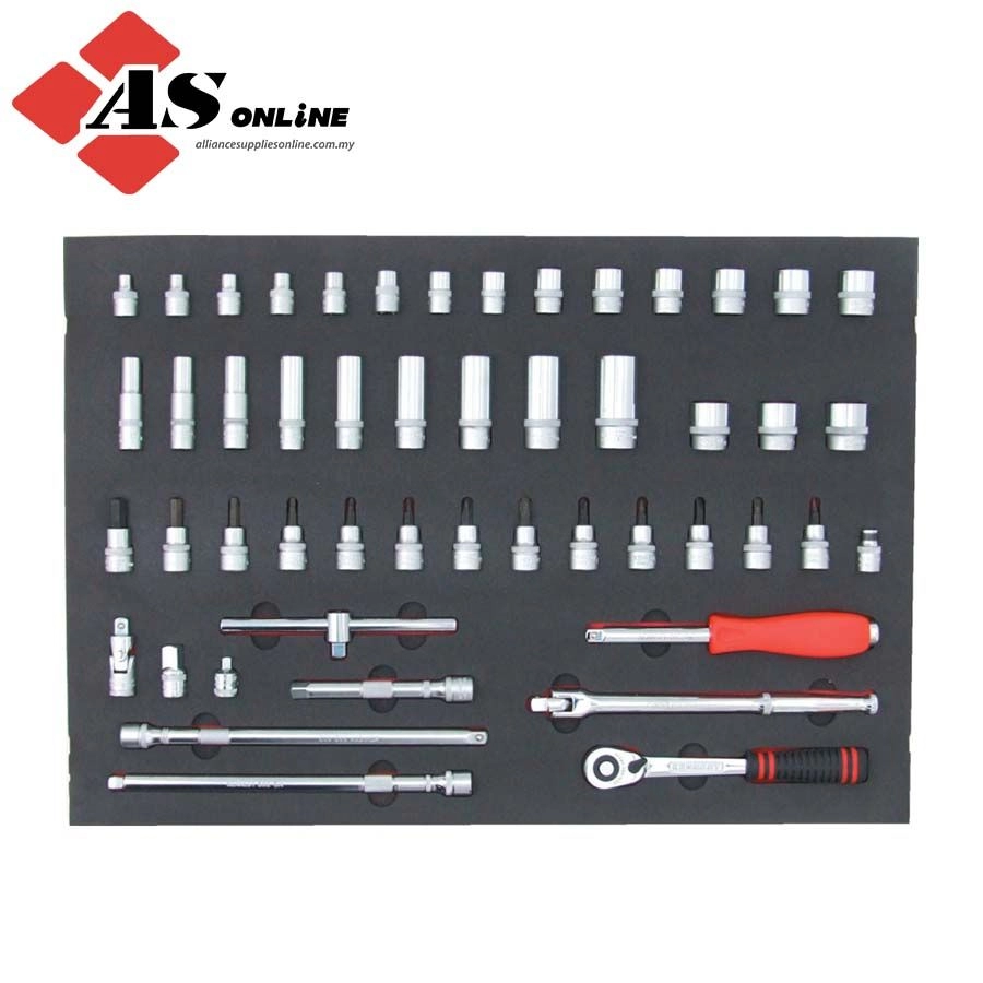 KENNEDY 50 Piece Tool Kit in Foam Inlay for Tool Cabinets / Model: KEN5955020K