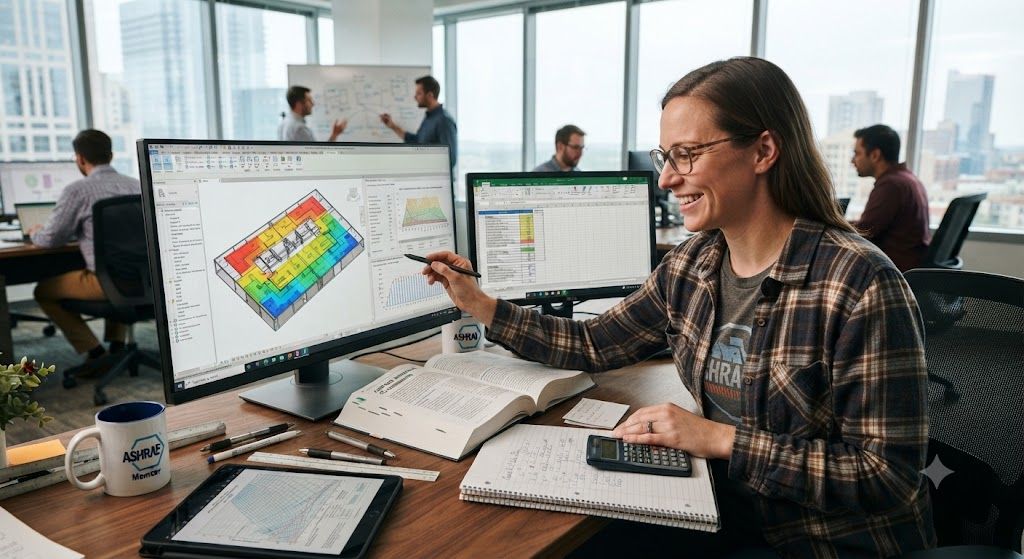 HVAC design peak cooling load calculation