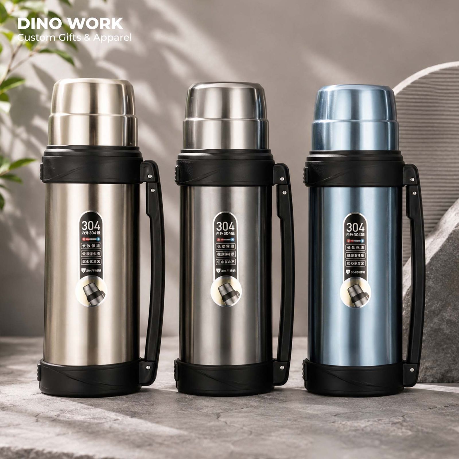 Premium Quality Stainless Steel Vacuum Flask 5894 (Keep Warm 24hrs)