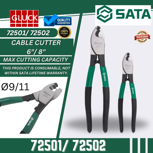 *SATA WIRE & CABLE CUTTER/ CUTTING PLIER 72502/ 72501 PEMOTONG WIRE 6", 8"