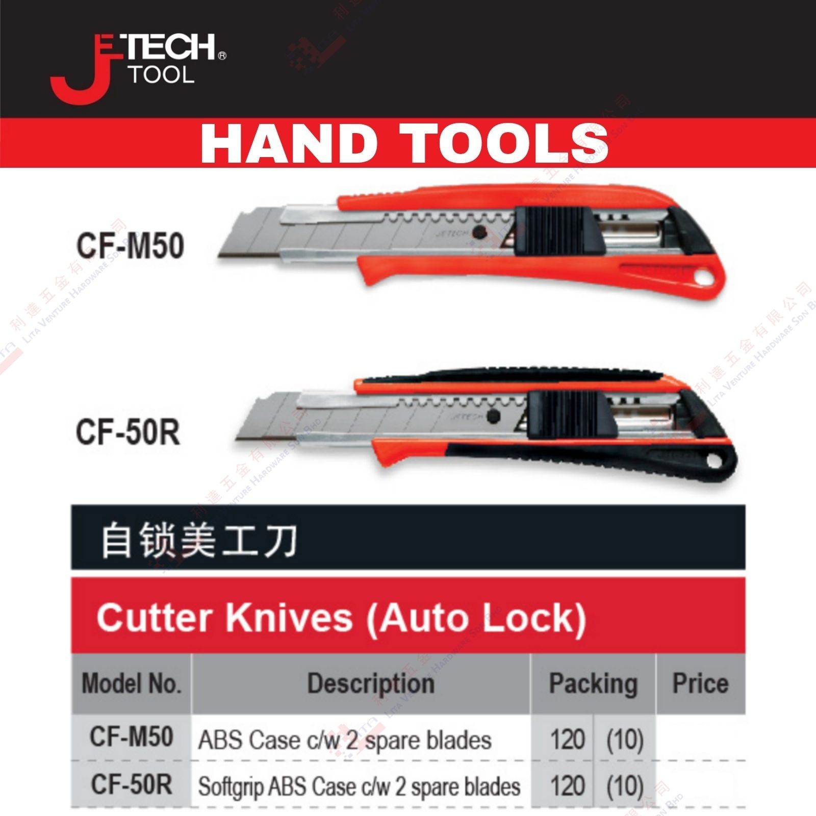 JE TECH BRAND CUTTER KNIVES - CFM50 CF50R (2)