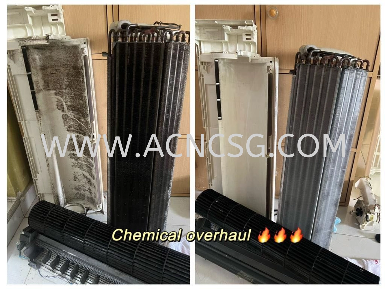 Aircond Chemical Overhaul | 2 Fan Coil Unit