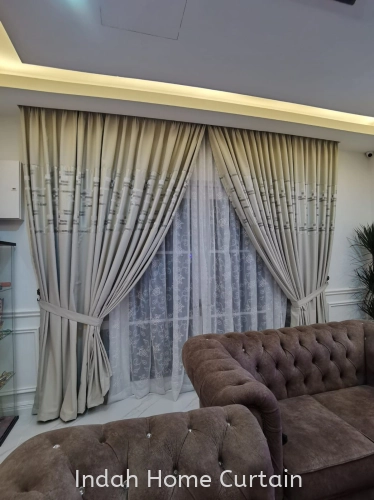 Installation Curtain with Railing in Kemuning Utama ^^