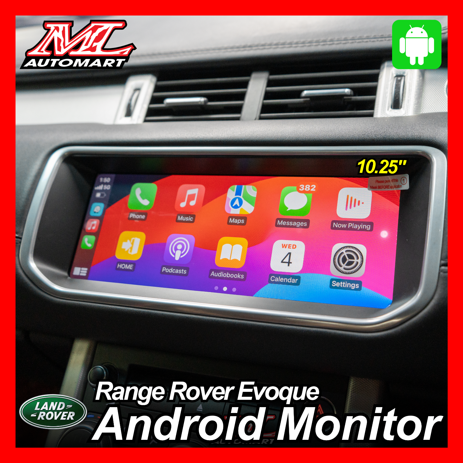 Land Rover Range Rover Evoque L538 Android Monitor (10.25")