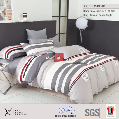 Pre-Order ETA: 5th April 2024 ~ C-DE-013 Bedding 100% Pure Cotton 