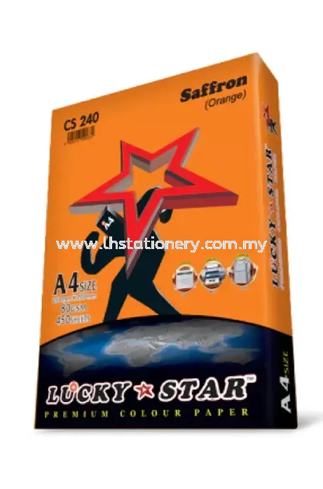 Lucky Star A4 Colour Simili Paper 80gsm Dark Colour 