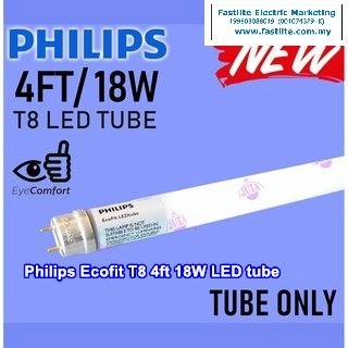 Philips Ecofit T8 4ft 18W/765 Cool Daylight LED tube 