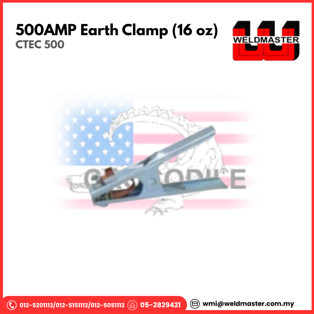 CROCODILE 500AMP EARTH CLAMP (16 oz) (CTEC 500)