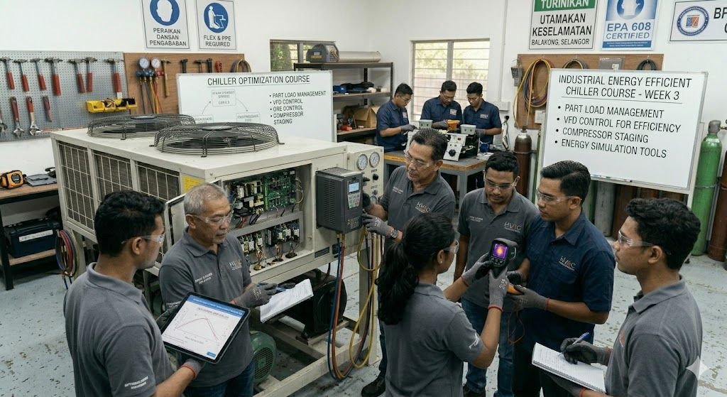 Industrial energy efficient chiller course