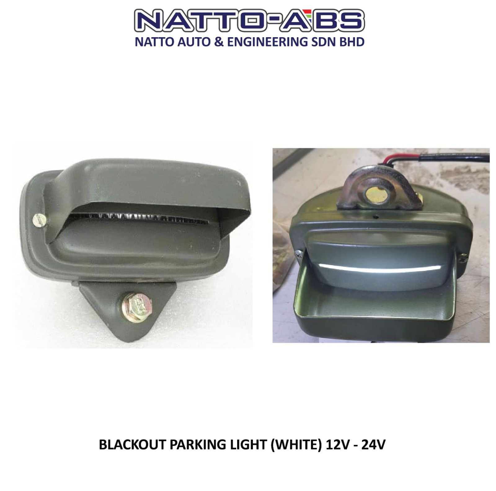 Blackout Parking Light (White) 12-24V