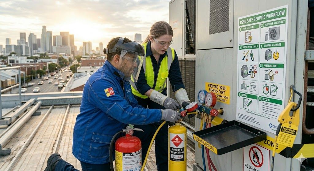 propane refrigerant safety workflow