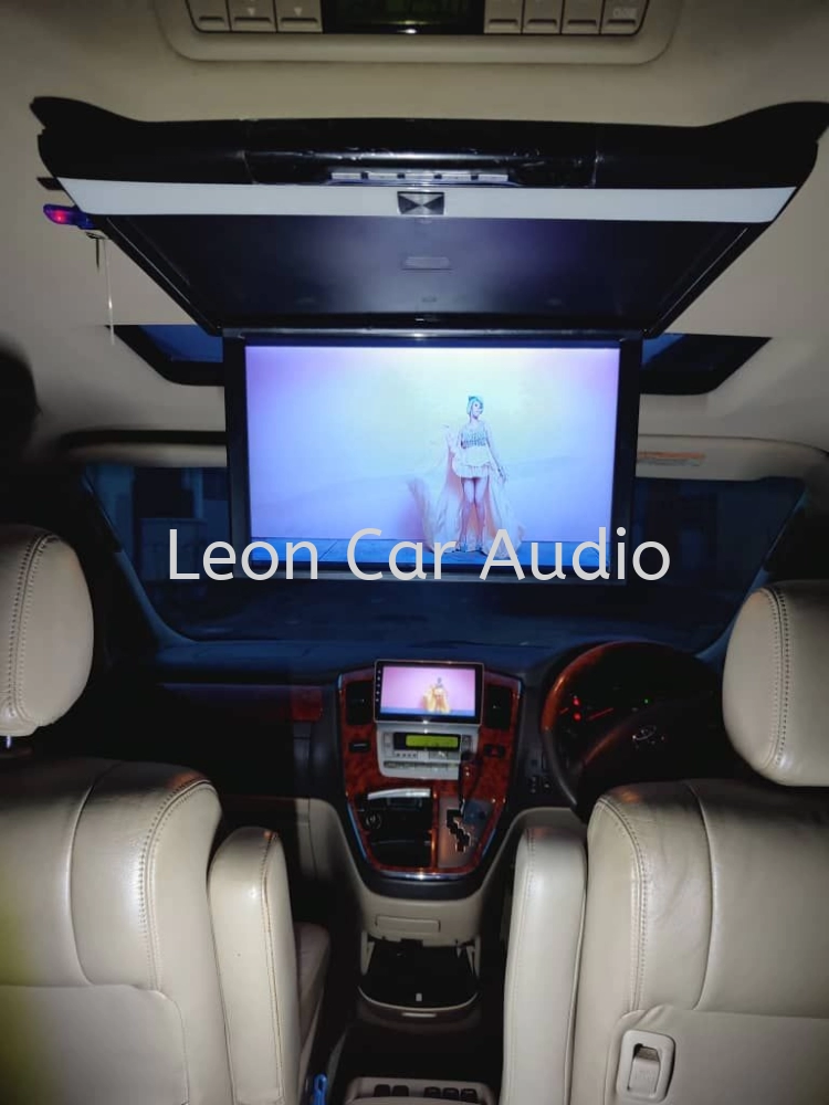 Leon Toyota Alphard ANH10 17.3" fhd hdmi usb mp4 roof led monitor