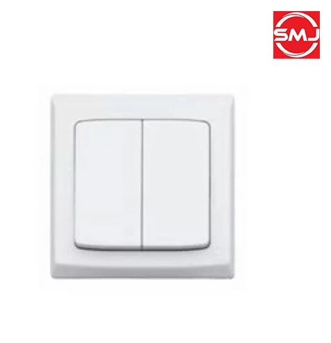 MK S4782W1WHI 10A 2 Gang 1 Way SP Switch (SIRIM Approved)