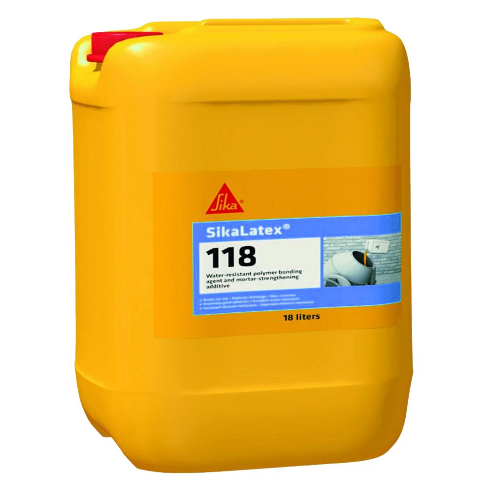 SikaLatex庐-118 Water-resistant polymer bonding agent and mortar-strengthening additive