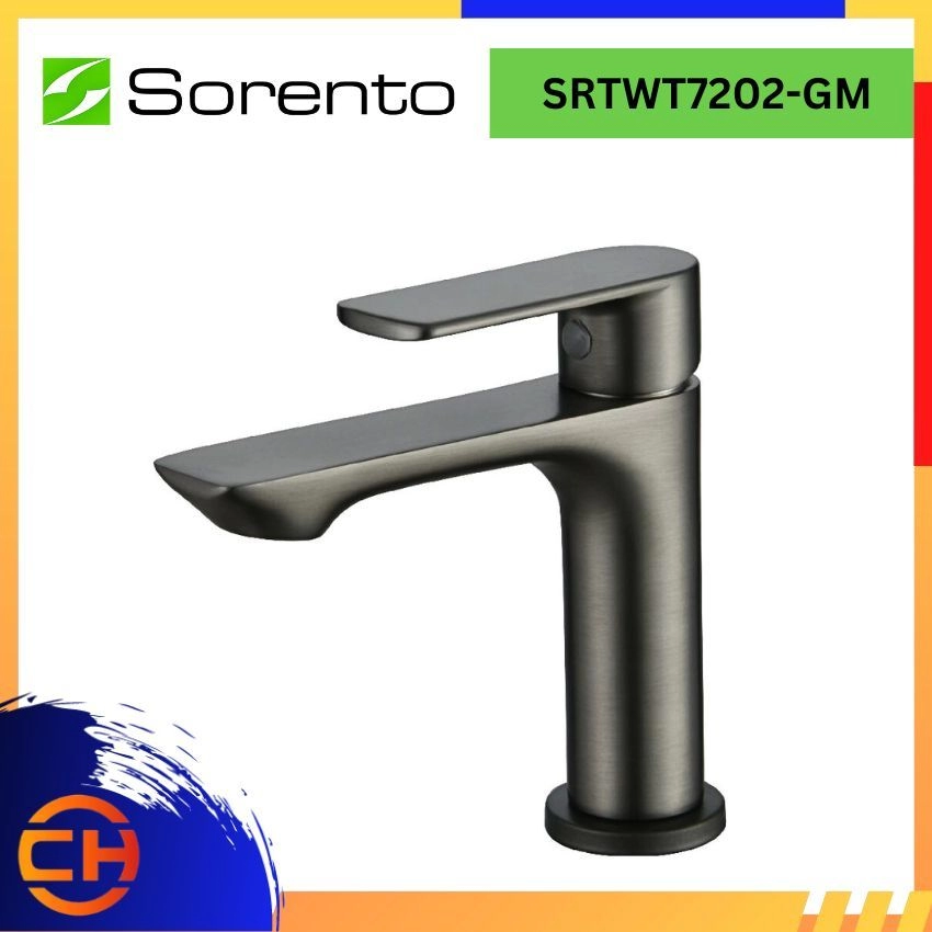 SORENTO BATHROOM FAUCET SRTWT7202-BL Basin Cold Tap Black 