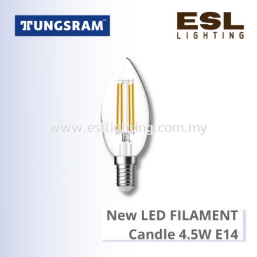 TUNGSRAM LED BULB - NEW LED FILAMENT E14 4.5W - 93118069 / 93118071